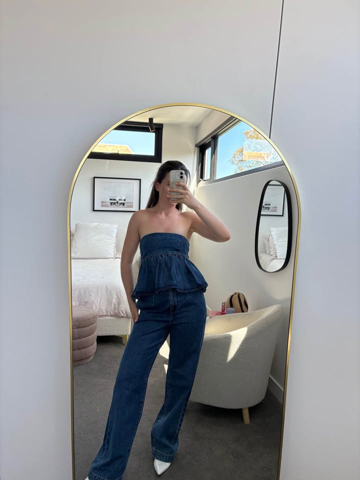 Meshki Denim Set - size XS/S BNWT