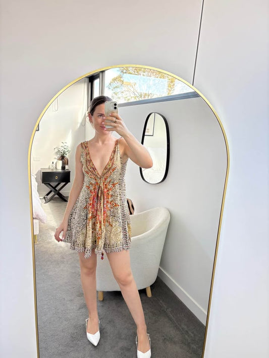 Camilla Silk Mini Dress - one size