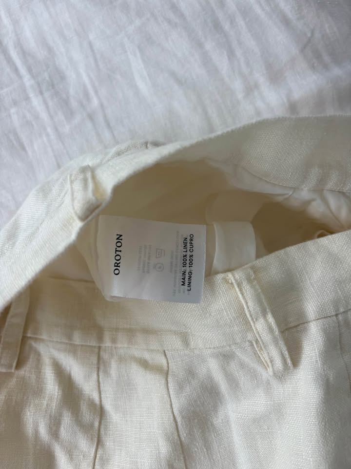 Oroton Linen Pants - size 8