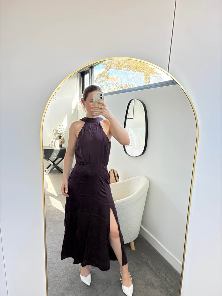 Zimmermann Plum Maxi Dress Silk - size 1