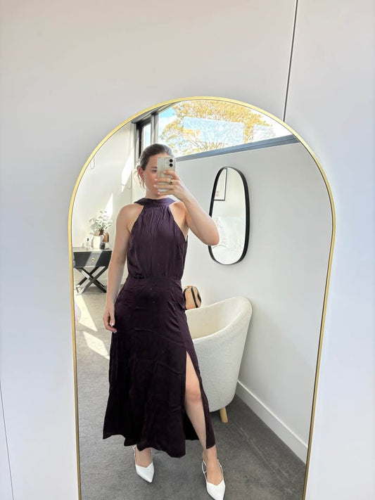 Zimmermann Plum Maxi Dress Silk - size 1