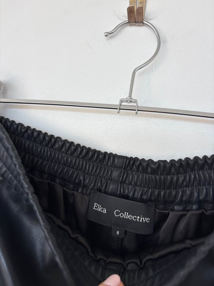 Elka Collective Faux Leather Pants - size 8