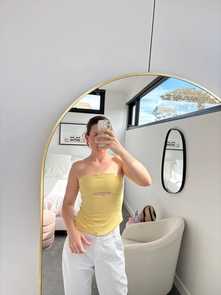 Bassike Top - size 2