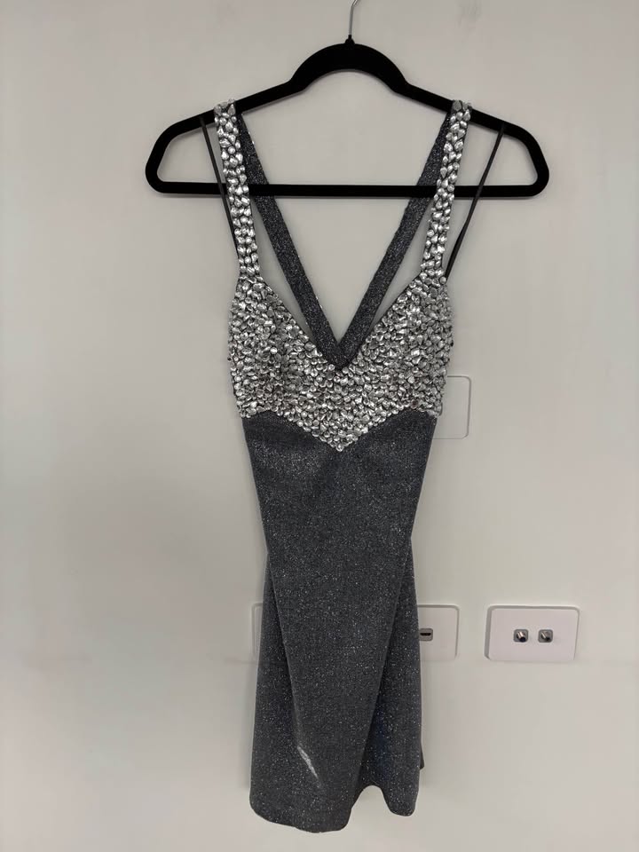 Pat Boa Mini Dress - size 6