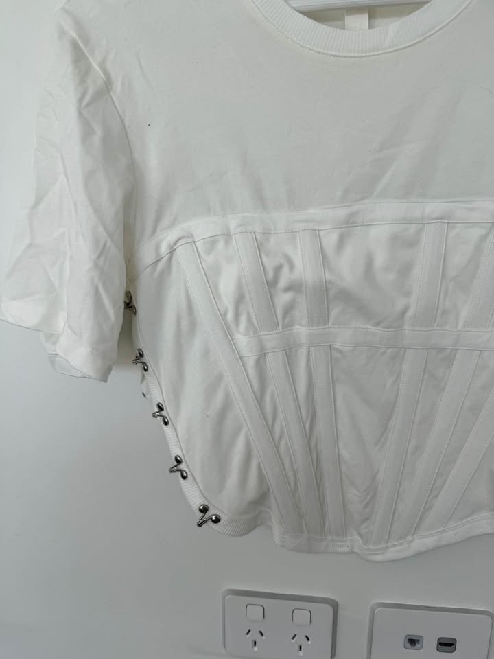 Dion Lee Corset Tee - size large