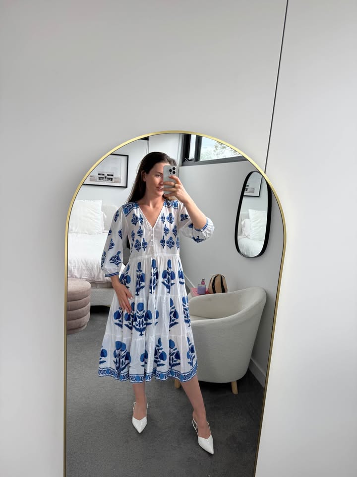 Pink City Prints Dress - size XS/S