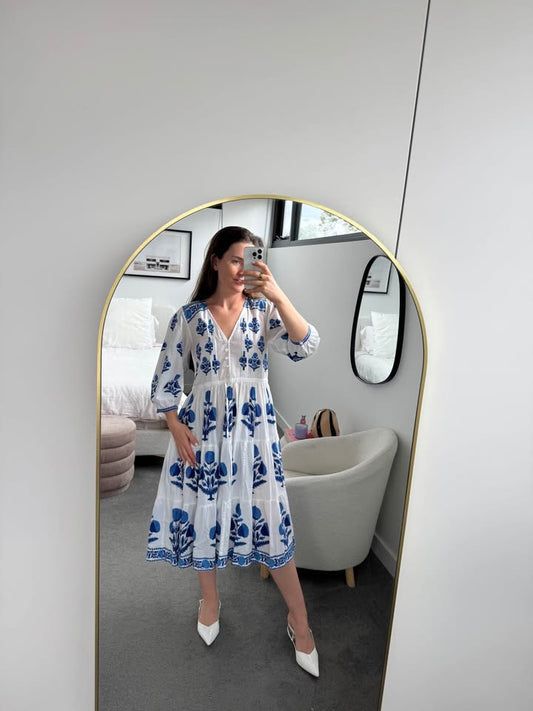 Pink City Prints Dress - size XS/S