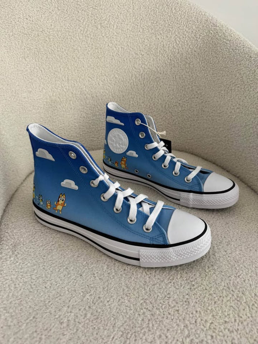Bluey Converse Runners - size 8 NEW