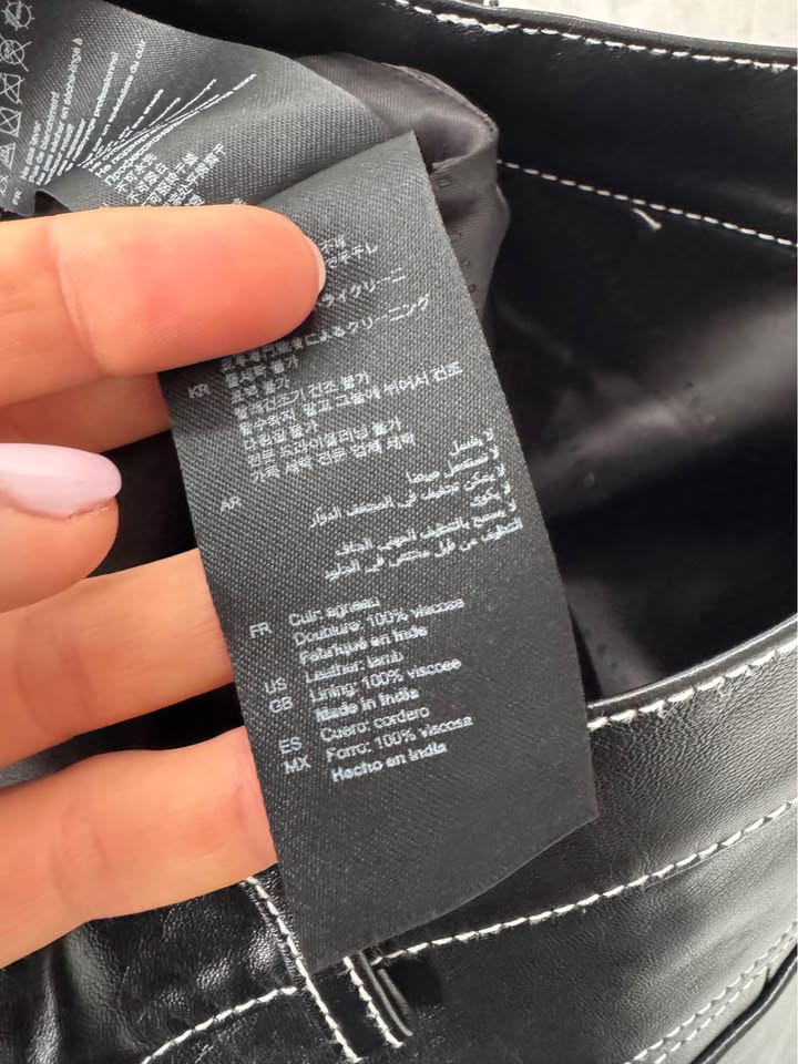 Sandro Leather Skirt - size 38 (10)