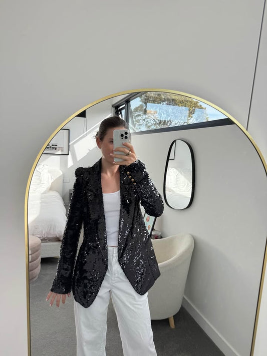 Torrance Sequin Blazer - size 10