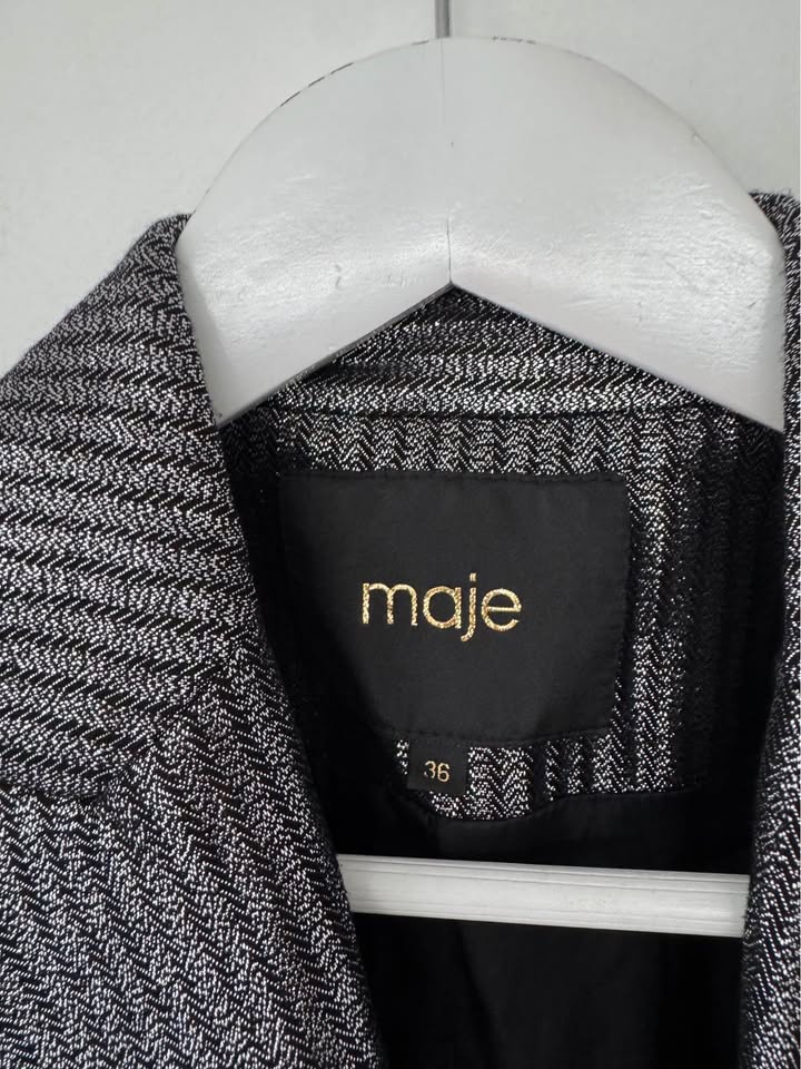 Maje Silver Blazer - size 36