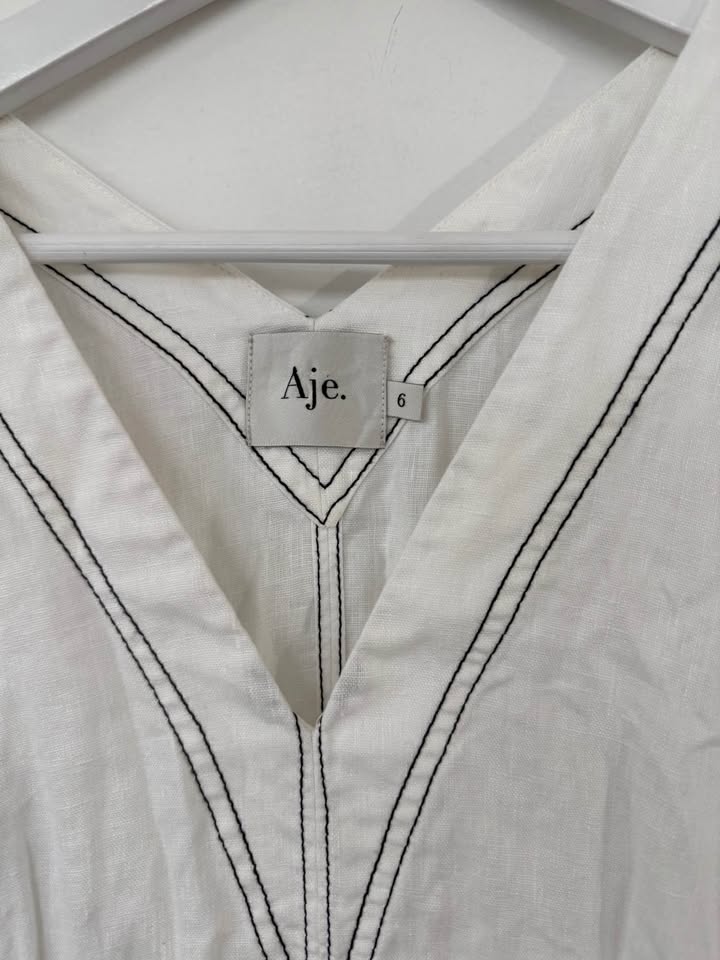 Aje Linen Dress - size 6