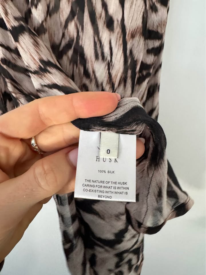 Husk Silk Blouse - size 0