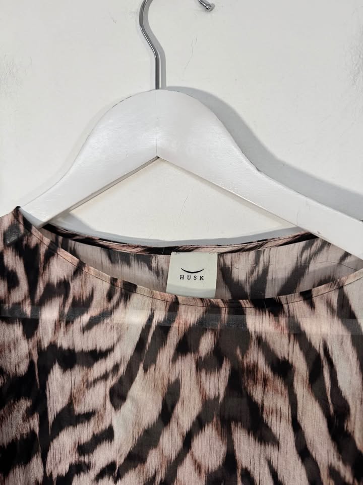 Husk Silk Blouse - size 0
