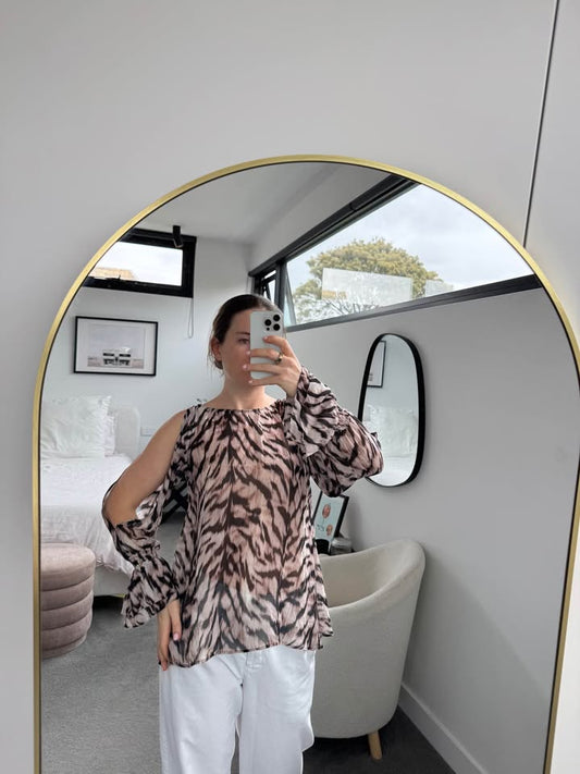 Husk Silk Blouse - size 0