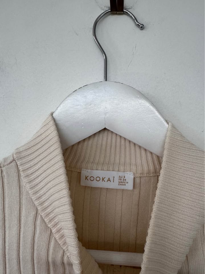 Kookai Zip Up Top - size 6