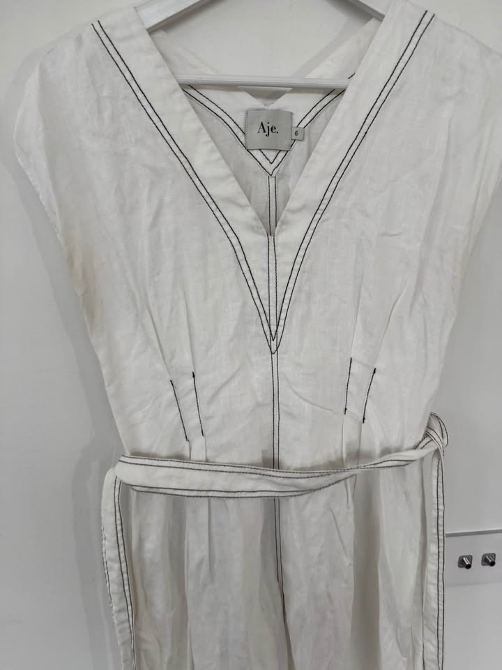 Aje Linen Dress - size 6