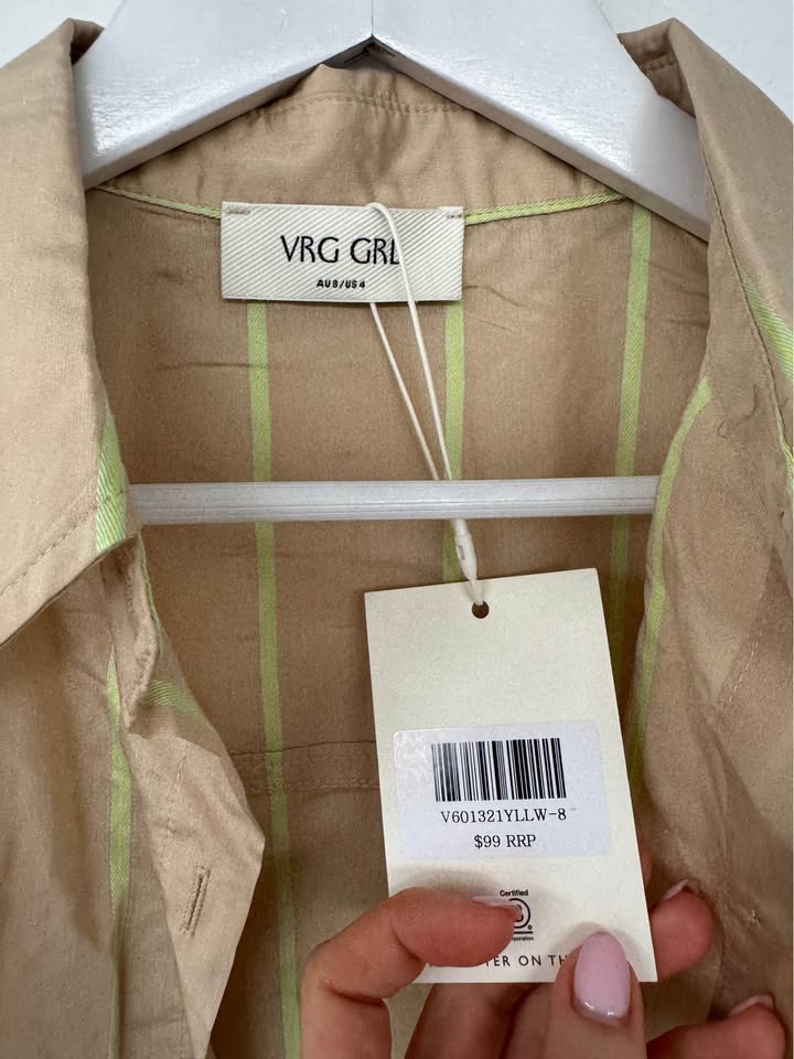 VRG GIRL Shirt - size 8 BNWT
