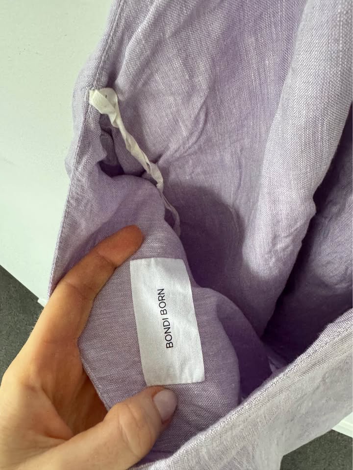 Bondi Born Linen Maxi Dress - size medium
