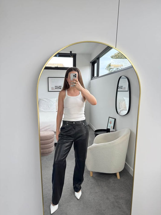 Nanushka Faux Leather Pants - size large