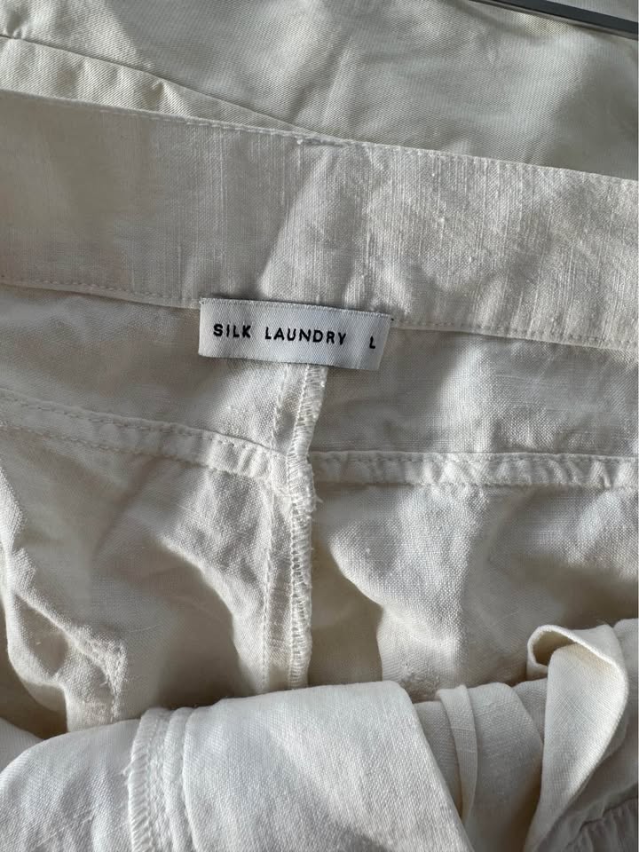 Silk Laundry Pants - size large