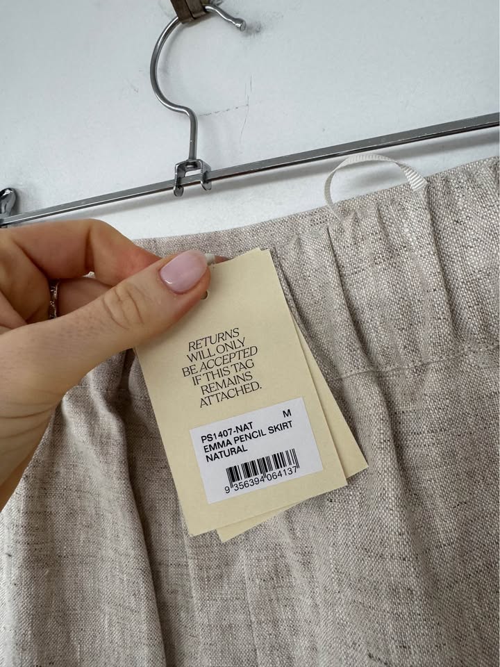 Posse Linen Skirt - size medium BNWT