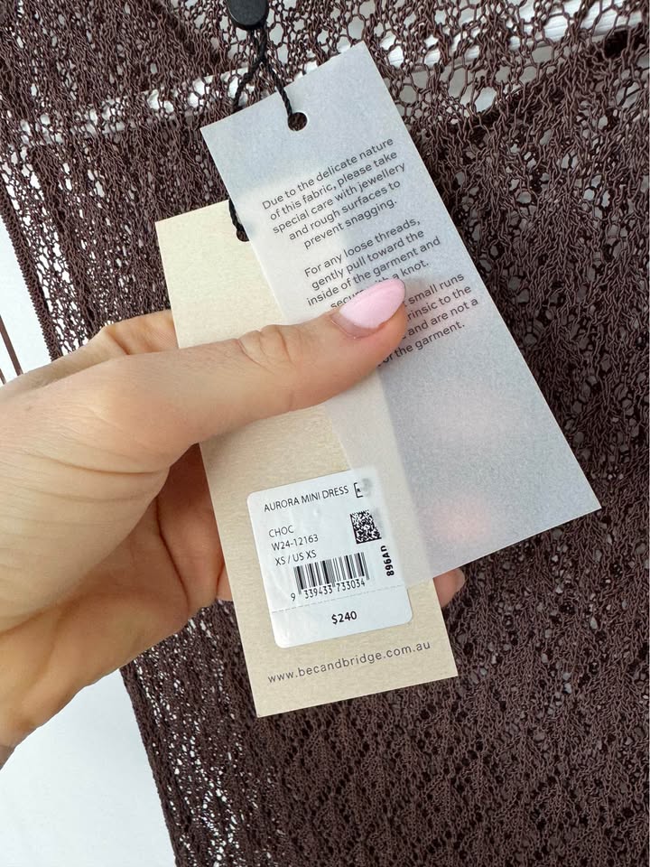 Bec + Bridge Knit Dress - size XS BNWT