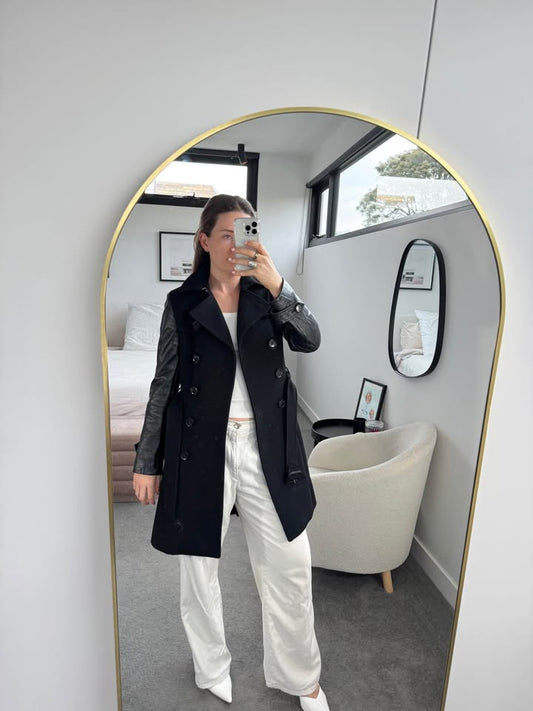 AG Leather Coat - size 6
