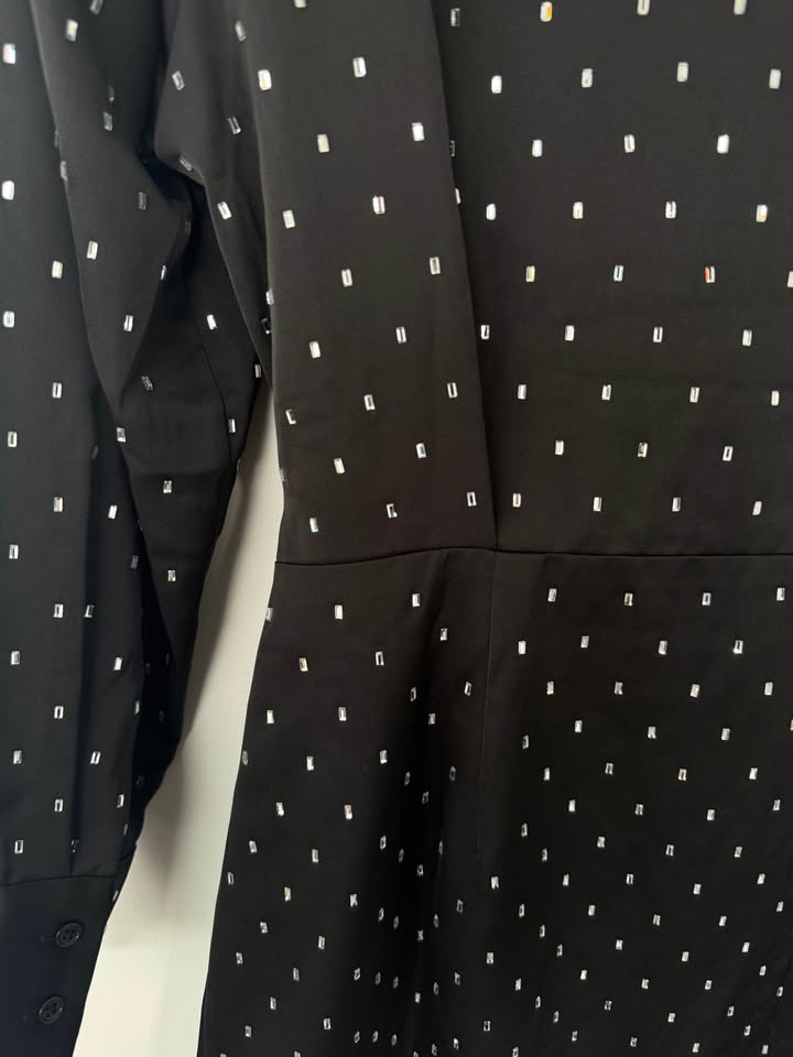 Maje Wrap Dress - size 42 (large)
