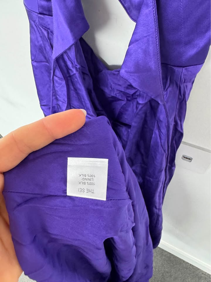 The Sei Silk Maxi Dress - size 4 (8)
