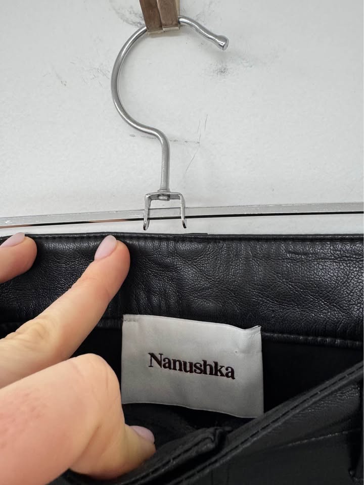 Nanushka Faux Leather Pants - size large