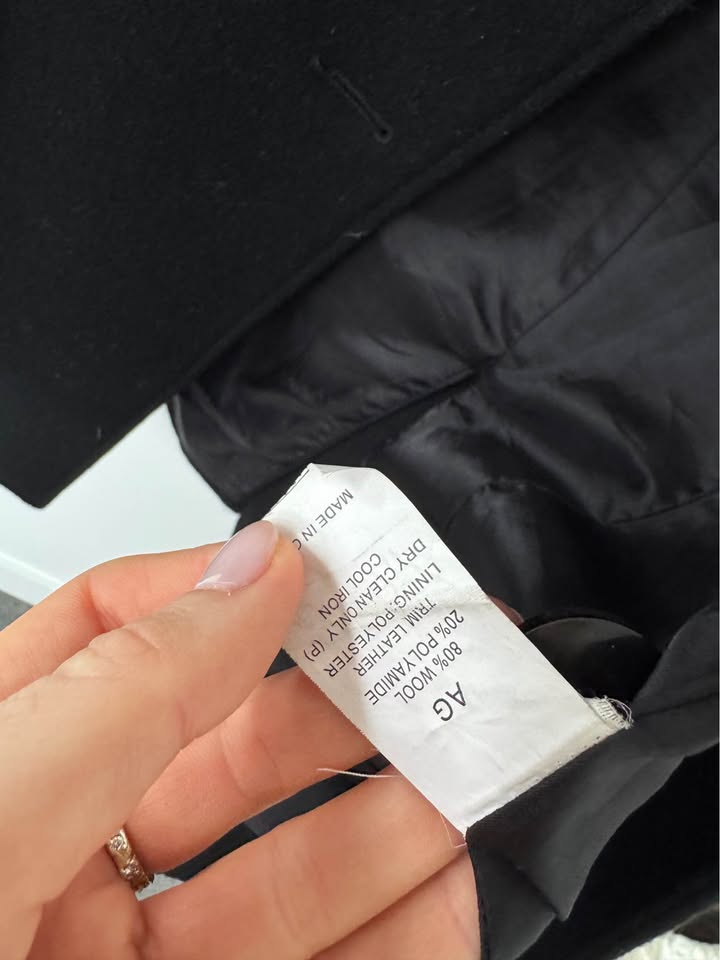 AG Leather Coat - size 6