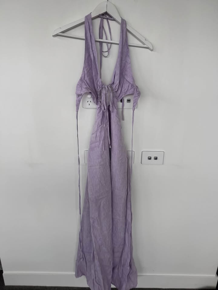 Bondi Born Linen Maxi Dress - size medium