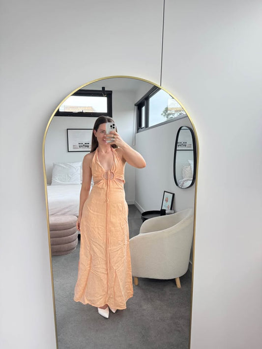 Bondi Born Linen Maxi Dress - size medium