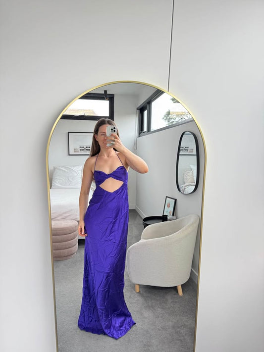 The Sei Silk Maxi Dress - size 4 (8)