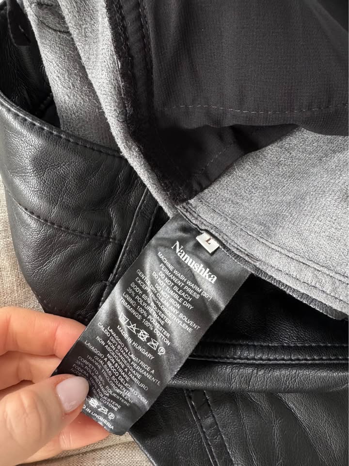 Nanushka Faux Leather Pants - size large
