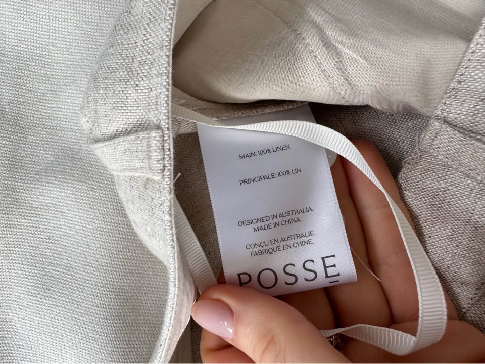 Posse Linen Pants - size medium BNWT