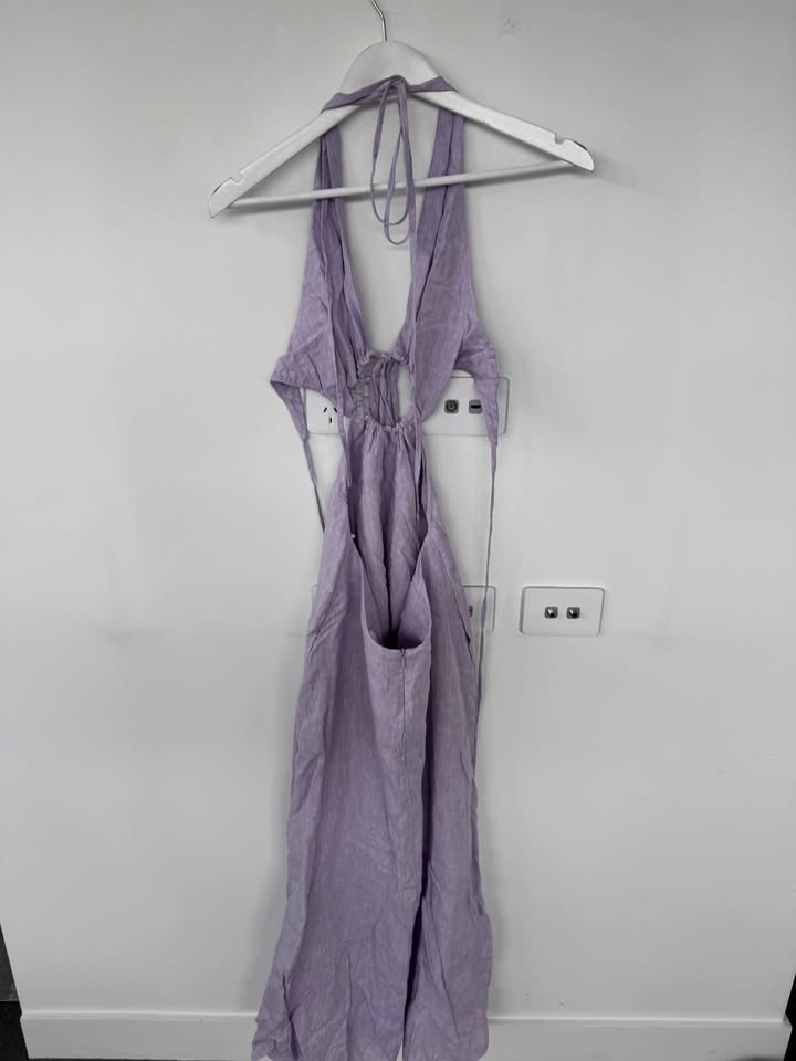 Bondi Born Linen Maxi Dress - size medium