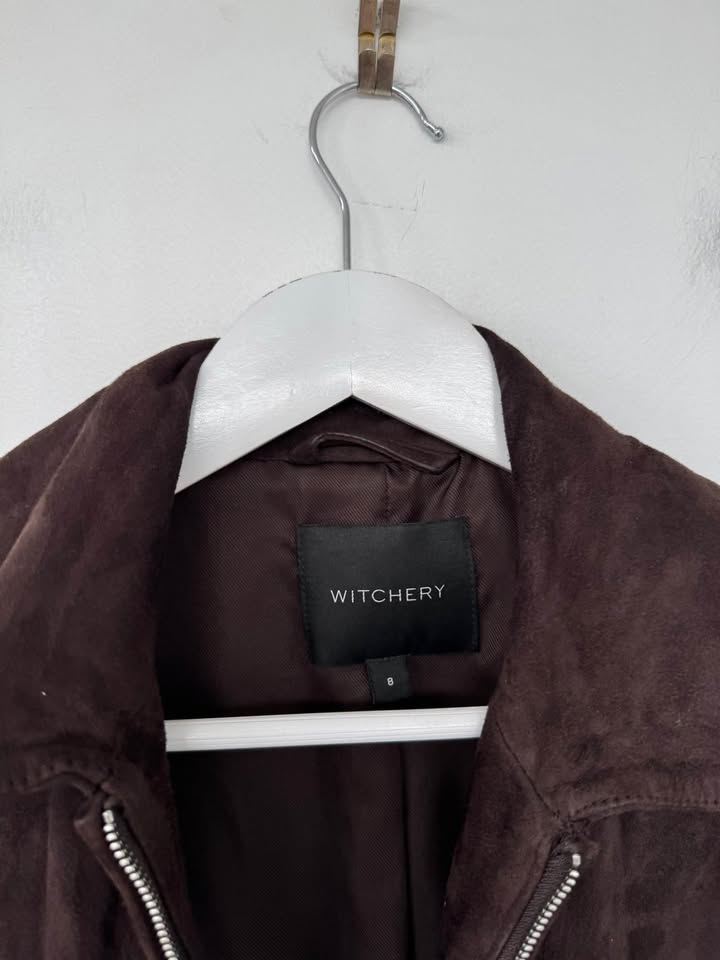 Witchery Suede Jacket - size 8