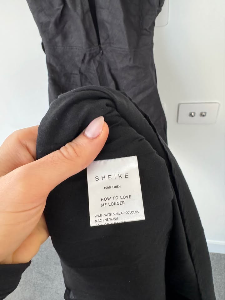 Sheike Linen Maxi Dress - size 8