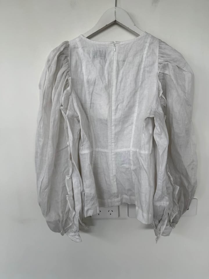Joslin Linen Blouse - size 8 BNWT