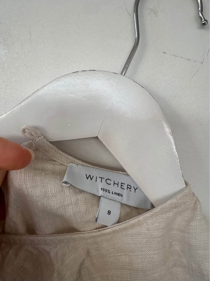 Witchery Linen Dress - size 8