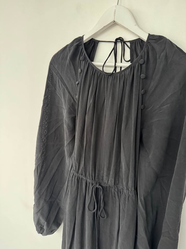 Joslin Silk Maxi Dress - size 8