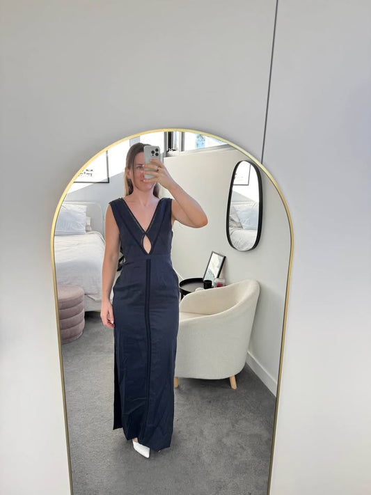 Joslin Linen Maxi Dress - size 8