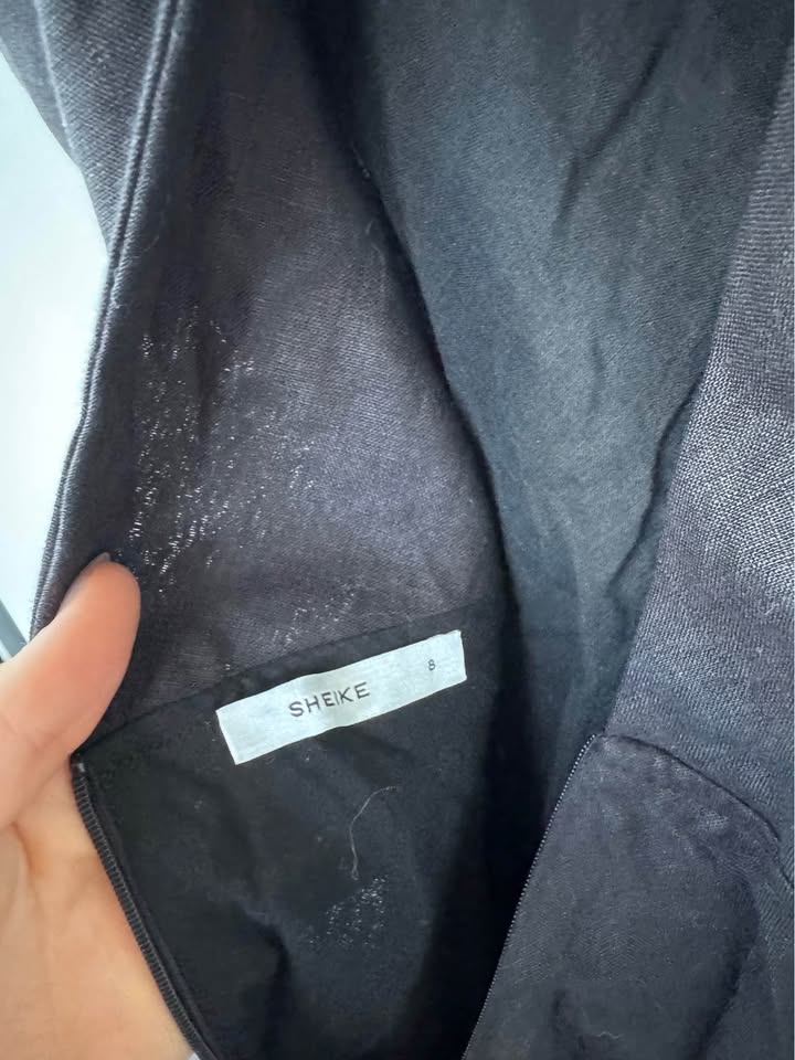 Sheike Linen Maxi Dress - size 8