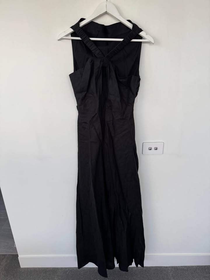 Sheike Linen Maxi Dress - size 8