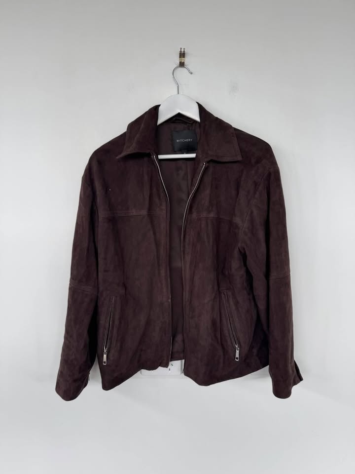 Witchery Suede Jacket - size 8