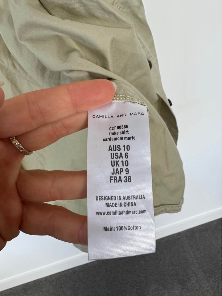 Camilla and Marc Shirt - size 10