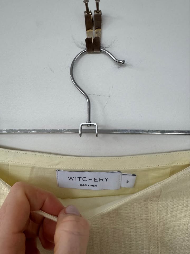 Witchery Linen Mini Skirt - size 8