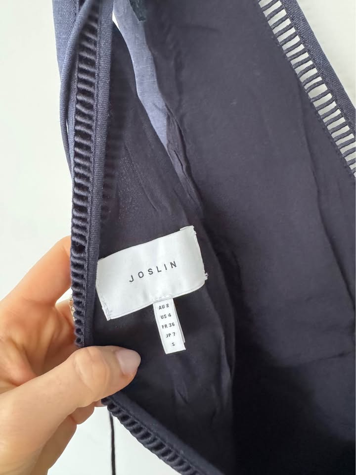 Joslin Linen Maxi Dress - size 8